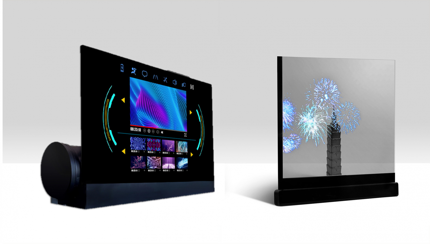 可卷式、折迭性、高透明